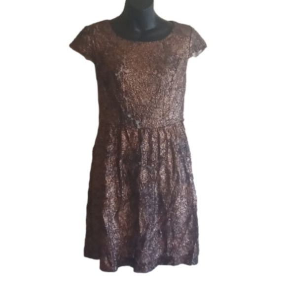 Kensie Dresses & Skirts - Kensie pretty Bronzey / coppery metallic lined dress . Size small. Parties!